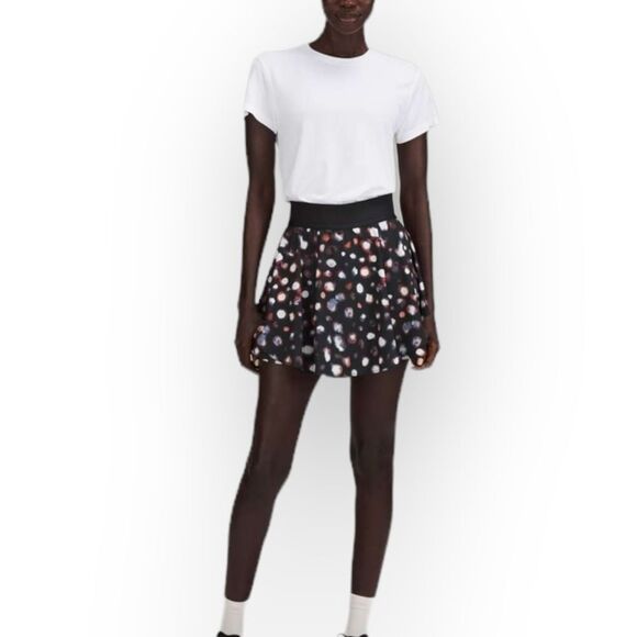 Lululemon Court Rival High-Rise Skirt in Haze Dot Inverse Orange Multi Size 6 - Picture 1 of 9